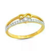 ราคา แหวนเพชร Foreverline เพชรแถวเพิ่มความละมุนด้วยดีไซน์ infinity / Yellow gold 9k (1732070964540704760)