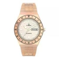 ราคา Timex TW2U95700 WOMENS Q นาฬิกาข้อมือผู้หญิง สายสแตนเลส Rose Gold หน้าปัด 36 มม. (1730368345315969811)