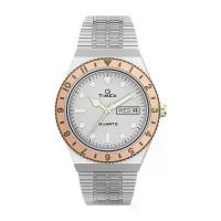 ราคา Timex TW2U95600 WOMENS Q นาฬิกาข้อมือผู้ชายหญิง สายสแตนเลส Silver/Rose Gold หน้าปัด 32 มม. (1730368181946583827)