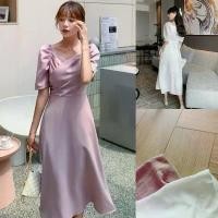 ราคา ชุดเดรสสีขาวสำหรับผู้หญิง พร้อมส่ง 2 สี สีขาว สีชมพู ชุดเดรสยาวสำหรับใส่ในพิธีแต่งงาน D028 Clothing Lady Women เสื้อผ้า Dress zimmermann laurel tiered dress white gold (1730886832116894225)