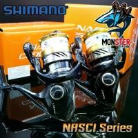 ราคา รอกตกปลา รอกสปินนิ่ง SHIMANO NASCI C2000HGS/2500HGS ( BLACK GOLD ) (1729425672917387883)