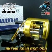 ราคา รอกตกปลาทรงกลม OKUMA AKENA GOLD AKG-250 (สีทอง) (1729866956202674795)