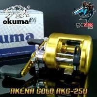 ราคา รอกตกปลาทรงกลม OKUMA AKENA GOLD AKG-250 (สีทอง) (1730019488310266479)