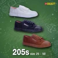 ราคา รองเท้าโกลด์ซิตี้ รองเท้าผ้าใบนักเรียน (โกลด์ซิตี้) #GOLD CITY รหัสสินค้า 205'S สีน้ำตาล ดำ ขาว SIZE 27-45 #พร้อมส่ง ขายร้อน (1732162317238305832)