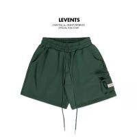 ราคา Levents® Cargo Short Pants กางเกงขาสั้นคาร์โก้ สี Dark Green ผ้าฝ้ายหนานุ่ม สไตล์การระเบิด (1731320296660633249)