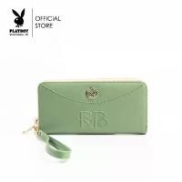 ราคา PLAYBOY รุ่น Vivian Wallet กระเป๋าสตางค์ผู้หญิงใบยาว รหัส ST-WA251PB107 ดีไซน์หนังปั้้มนูนโลโก้ มี2สีให้เลือก สีOlive GreenและสีOnyx Black (1731798081004472463)
