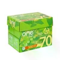 ราคา ONE GREEN กระดาษถ่ายเอกสาร 70 แกรม สีขาว ขนาด A4 (แพ็ค 5 รีม) สปอตสินค้า (1732151551149180762)
