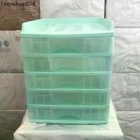 ราคา ฮิตที่สุด ตู้ลิ้นชัก 5 ชั้น พร้อมถาดบน สีเขียวพาสเทล รุ่น A-109-3 Organizer with upper tray two tone color Green Pastel (1731993440955434686)