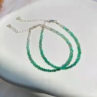 ราคา SERENA สร้อยข้อมือหินแท้ 2mm "อาเกต สีเขียว" (Green Agate) with Silver 925 (1732027644288992349)