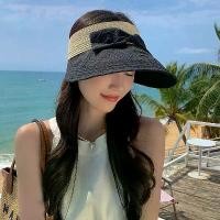 ราคา หมวกสานครึ่ง หมวกกันแดด หมวกปีกกว้าง หมวกติดโบว์ ฟรีไซส์ พร้อมส่งจากไทย A070หมวกกันแดด Sun hat (1731188099470100113)