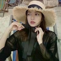 ราคา ❊หมวกสานธรรมชาติทรงDumont ปีกกว้าง hat beach☝ (1732079883583915575)