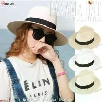 ราคา หมวกปานามา PANAMA HAT สานคาดริบบิ้นดำ หมวกปีกกว้าง สไตล์ classic รุ่น F5Ah16-0104 แบรนด์ iDenGo ขายดี (1731354747133789948)