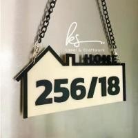 ราคา พร้อมส่ง ป้ายเลขที่บ้าน ตัวนูน แบบที่1 แบบแขวน Number Home signboard board house เลขที่บ้านมงคล (1731662083166013328)