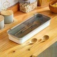 ราคา ️FREE SHIP️Dear Home กล่องเก็บตะเกียบพร้อมฝาปิด ที่ใส่ช้อนส้อม กล่องใส่ตะเกียบมีถาดรองในตัว ที่วางตะเกียบในครัว ที่เก็บช้อนส้อม (1731222976516294183)