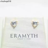 ราคา Eramyth Jewelry ต่างหู ปักก้าน เงินแท้ 92.5 ชุบทอง รูปทรงหัวใจ งานฝังเตยเพชรสวิส CZ เม็ดเดียว (ราคาต่อคู่) (1732182264512874384)