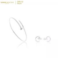 ราคา [Giftset] Louis Montini (Jewelry) ชุดกิฟท์เซต Sterling Silver 925 ต่างหูเงินแท้ กำไรข้อมือเงินแท้ รูปตะปู LJ-GS012 (1729928869900552314)