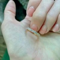 ราคา Titapa jewelry แหวนเพชรรอบวง2ตัง เตยเล็ก ดีไซน์สวยคลาสสิคใส่คู่กับแหวน หรือใส่เดี่ยวๆ งานประณีตมากเพชรสวยคัดทุกเม็ดนำ้100เพชรสวยเล่นไฟระยิบระยับ เหลี่ยมเพชรH&A ตัวเรือนมีน้ำหนักแ (1731773205445642030)