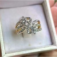 ราคา ️แหวนชุบทองพลอยสังเคราะห์ งานฝังแบบ Jewelry เกรดพรีเมียม️ สินค้าดี (1732065754992118447)