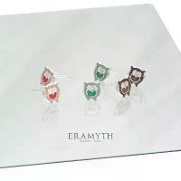 ราคา Eramyth Jewelry ต่างหูปักก้าน เงินแท้ 925 ดีไซน์นกฮูก ลงสี Enamel ขนาดเล็กๆน่ารักๆ EM-0075-Sm ขายดีประจำเดือนนี้ (1731546011176305836)