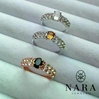 ราคา (Nara Jewelry) Ring 19 แหวนพลอย พลอย+พลอย (แหวนพลอยแท้ เงินแท้ มีใบรับประกัน) (1731373711618050617)
