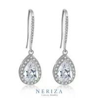 ราคา Neriza Jewelry/ต่างหูเพชรสังเคราะห์ ประกายเทียบเท่าเพชรแท้ รหัส NE058 ,ต่างหูเจ้าสาว, ต่างหูเพชรระย้า, ต่างหูออกงาน (1729423034922929072)