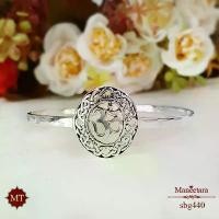 ราคา MT กำไลข้อมือเงินแท้ โอม สัญลักษณ์ แห่งความสำเร็จ ข้อมือ 16, 17, 18 ซม. Silver Bangle (sbg440) MT Jewelry มณีธารา คําแนะนําผลิตภัณฑ์ใหม่ของเดือนนี้ (1732177203616842779)