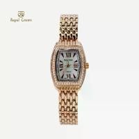 ราคา นาฬิกาข้อมือผู้หญิงเล็กๆกันน้ำ ล้อมเพชร แบรนด์เนมแท้ Royal Crown รุ่น 6304 - Vayo Jewelry (1729826568486226341)