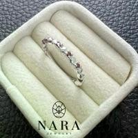 ราคา (Nara Jewelry) Ring 33 แหวนพลอย โกเมน 3เม็ดเรียง (แหวนพลอยแท้ เงินแท้ มีใบรับประกัน) (1731399962993920569)