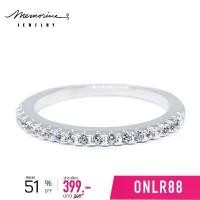 ราคา Memorine Jewelry แหวนเงินแท้ 925 ฝังเพชรสวิส (CZ) : ONLR88 แนะนำ (1730983990726592662)