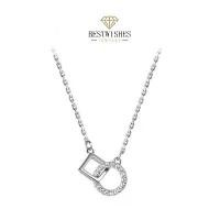 ราคา Jewelry สร้อยคอทรงกลม สร้อยคอทองคำขาว สร้อยคอผู้หญิง หรูหรา BWX006 ของขวัญคู่ สร้อยคอ คู่ (1731518415967193519)