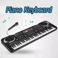 ราคา [จัดส่งทันที] Piano Keyboard 61-Key เปียโนของเล่นเด็ก เปียโนเด็ก เปียโนคีย์บอร์ด เปียนโนเด็ก ของเล่นเด็ก คีย์บอร์ดเปียโน (1731618797882803909)