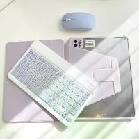 ราคา คีย์บอร์ดบลูทูธ+Keyboard เคสป้องกันแม่เหล็ก+เมาส์บลูทูธยูเอสบี+ปากกาสไตลัส(IOS Android Window)+บลูทูธ แป้นพิมพ์ภาษาไทย สปอตสินค้า (1731878209608320086)