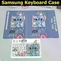 ราคา ไทย-อังกฤษ เคสคีย์บอร์ด keyboard เคส Samsung Galaxy Tab S9 S8 S7 S6lite S10+ S7FE S9FE S9FE+ A7 A7lite A8 A9 A9+ กรณีแป้นพิมพ์สําหรับ samsung Tab S8+ S9+ S7+ S10FE+ S8Ultra S9Ultra รูปแบบการ์ตูน (1732