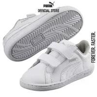 ราคา PUMA KIDS - รองเท้ากีฬาเด็ก Smash Leather V PS สีขาว - FTW - 36159104 (1730373882595608843)