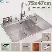 ราคา ซิงค์ล้างจาน อ่างล้างจาน ซิงค์สแตนเลสเกรด304 Kitchen stainless 304 ขนาด 75 x 47 ซม. รุ่น FS3023R (1729600214086092879)