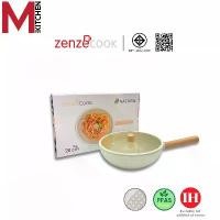 ราคา [COD] M KITCHEN กระทะ หม้อ กระทะเคลือบเซรามิค เทฟล่อน พร้อมฝาปิด ใช้ได้ทุกเตา (1732172498839111000)