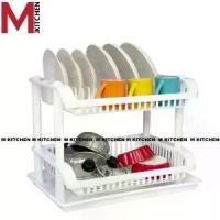 ราคา [พร้อมส่ง] M KITCHEN ชั้นวางจาน ที่คว่ำจาน ชั้นคว่ำจาน ชั้นวางจานพลาสติก ชั้นวางจาน 2 ชั้น ที่คว่ำจาน 2 ชั้น พร้อมถาดรอง SC262/2A (1732087993692751546)