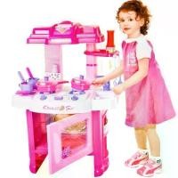 ราคา ชุดครัว ของเล่นเด็ก Kitchen Set สีชมพู รุ่น KitchenSet-008-26-02D-Rim (1729817793601636429)