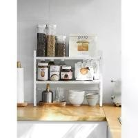 ราคา Omocha - Kitchen rack ชั้นวางของบนเค้าเตอร์ ชั้นเหล็กถอดประกอบสำหรับวางของในครัว (1729613364683115270)