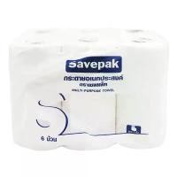 ราคา เซพแพ็ค กระดาษอเนกประสงค์ 6 ม้วน SAVEPAK Kitchen Towel 6 rolls จัดส่งฟรี กทม (1731765961053341597)