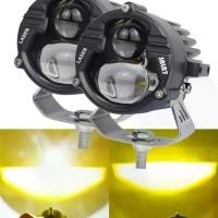 ราคา LASER Motorcycle LED Headlamp Faro Moto Driving Fog Lamp Spotlight 3" Inch for BMW GS Car Headlight Amber White Yel (1731928654561183403)