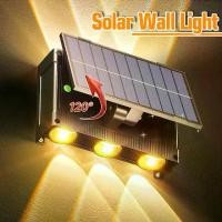 ราคา Aooyoo 6Led ไฟติดผนังโซล่าเซลล์ ไฟหน้าบ้าน โคมไฟติดผนัง กันน้ํานอกห้อง ไฟตกแต่งสวน ไฟผนังสำหรับรั้วระเบียงบ้าน Solar wall lampไฟโซล่าเซลล์ ไฟโซลาร์เซลล์สว่างทั้งคืน ไฟโซล่าเซลล์ห (1729845532982216997)