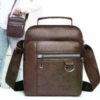 ราคา กระเป๋าผู้ชาย หนัง PU ใหม่ กระเป๋าสะพายข้าง กระเป๋าสะพายข้าง กระเป๋าใบเล็ก กระเป๋าลำลอง กระเป๋าธุรกิจ กระเป๋าเป้ใบเล็ก พร้อมกระเป๋าใส่โทรศัพท์ กระเป๋า ยางTúI đEo ChéO Nam Ví Nam (1731632331214914767)