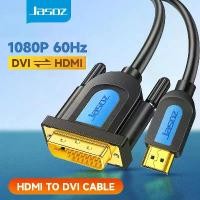 ราคา [จัดส่งทันที] Jasoz HDMI to DVI Cable DVI-D 24+1 Pin Support 1080P 3D Speed HDMI DVI Cable for Laptop To Monitor TV HDMI to DVI Cable (1731408334996801611)