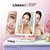 ราคา ListonX กระจกแต่งหน้าแบบตั้งโต๊ะไฟ LED | Vanity Lighted Makeup Mirror | กระจกแต่งหน้าพกพา | กระจกแต่งหน้าแบบตั้งโต๊ะ (1732054400938575702)