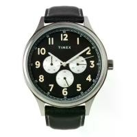ราคา Timex TW00NTD56E Discoverer Black Leather Analog Quartz Watch For Men 43mm. (1730350735209433875)