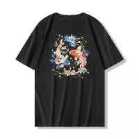 ราคา เสื้อยืด สไตล์จีนใหม่ คอกลม ทรงหลวม ใส่สบาย แขนสั้น ปักลาย เปลี่ยนแปลงแสง เสื้อ amiri cannibal corpse shirt အ က ျ ီ arisu tshirt tshirt men เสื้อ ซัน ออฟ bape (1731696534545008211)