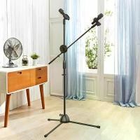 ราคา ขาตั้งไมค์โครโฟนพร้อมคอจับไมค์ ตั้งพื้นแขนบูมปรับสูงต่ำได้ 105-175 ซม. ขาตั้งไมโครโฟน ขาไมค์ พร้อมคอจับไมค์ 2 ตัว ปรับความสูงได้ ขาตั้งไมค์บูม 1 ชิ้นTripod-based Microphone Stand Shoppingmart (1731438