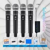 ราคา โฟนไมค์ลอย ไมโครโฟนไร้สาย UHF Wireless Microphone ไมค์โครโฟน ครอบครัวร้องเพลง มโครโฟน 【จัดส่งตลอด 24 ชม】ไมค์สะดว (1731807487475549975)