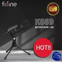 ราคา ไมโครโฟน FIFINE K669 USB MICROPHONE WITH VOLUME DIAL (1729609502062381321)